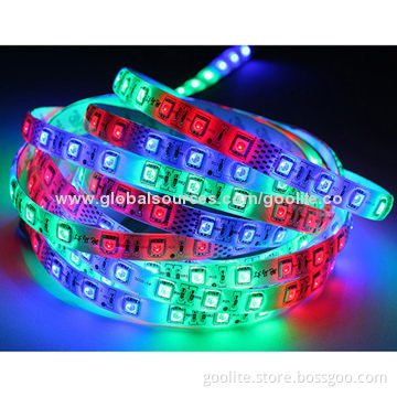 Trustworthy 48Pcs/Meter LED Strip Manufacturer LED 5050 Flexible Strip Light, IP68, Power: 10W/M